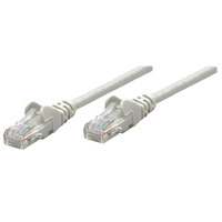 Intellinet Network Patch Cable,  Cat5e,  0.25m,  Grey,  CCA,  F/UTP,  PVC,  RJ45,  Gold Plated Contacts,  Snagless,  Booted,  Polybag