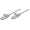 Intellinet Network Patch Cable,  Cat5e,  0.25m,  Grey,  CCA,  U/UTP,  PVC,  RJ45,  Gold Plated Contacts,  Snagless,  Booted,  Polybag