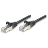 Intellinet Network Patch Cable,  Cat5e,  0.5m,  Black,  CCA,  SF/UTP,  PVC,  RJ45,  Gold Plated Contacts,  Snagless,  Booted,  Polybag