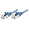 Intellinet Network Patch Cable,  Cat5e,  0.5m,  Blue,  CCA,  SF/UTP,  PVC,  RJ45,  Gold Plated Contacts,  Snagless,  Booted,  Polybag