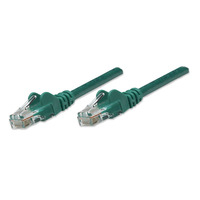 Intellinet Network Patch Cable,  Cat5e,  0.5m,  Green,  CCA,  U/UTP,  PVC,  RJ45,  Gold Plated Contacts,  Snagless,  Booted,  Polybag