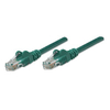 Intellinet Network Patch Cable,  Cat5e,  0.5m,  Green,  CCA,  U/UTP,  PVC,  RJ45,  Gold Plated Contacts,  Snagless,  Booted,  Polybag