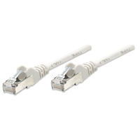 Intellinet Network Patch Cable,  Cat5e,  0.5m,  Grey,  CCA,  SF/UTP,  PVC,  RJ45,  Gold Plated Contacts,  Snagless,  Booted,  Polybag
