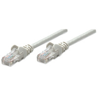 Intellinet Network Patch Cable,  Cat5e,  0.5m,  Grey,  CCA,  U/UTP,  PVC,  RJ45,  Gold Plated Contacts,  Snagless,  Booted,  Polybag