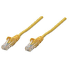 Intellinet Network Patch Cable,  Cat5e,  0.5m,  Yellow,  CCA,  U/UTP,  PVC,  RJ45,  Gold Plated Contacts,  Snagless,  Booted,  Polybag