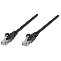 Intellinet Network Patch Cable,  Cat5e,  1.5m,  Black,  CCA,  U/UTP,  PVC,  RJ45,  Gold Plated Contacts,  Snagless,  Booted,  Polybag