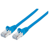 Intellinet Network Patch Cable,  Cat7 Cable/Cat6A Plugs,  7.5m,  Blue,  Copper,  S/FTP,  LSOH / LSZH,  PVC,  RJ45,  Gold Plated Contacts,  Snagless,  Booted,  Polybag