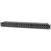 Intellinet Patch Panel,  Cat5e,  FTP,  48-Port,  1U,  Shielded,  90&176; Top-Entry Punch-Down Blocks,  Black