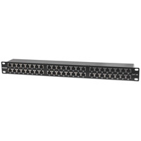 Intellinet Patch Panel,  Cat5e,  FTP,  48-Port,  1U,  Shielded,  90&176; Top-Entry Punch-Down Blocks,  Black