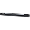 Intellinet Patch Panel,  Cat5e,  UTP,  16-Port,  1U,  Black