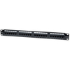 Intellinet Patch Panel,  Cat5e,  UTP,  24-Port,  1U,  Black