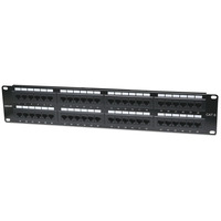 Intellinet Patch Panel,  Cat6,  UTP,  48-Port,  2U,  Black
