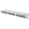 Intellinet Patch Panel,  Cat6a,  FTP,  24-Port,  1U,  Shielded,  90&176; Top-Entry Punch Down Blocks,  Grey