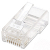 Intellinet RJ45 Modular Plugs,  Cat5e,  UTP,  2-prong,  for stranded wire,  15 &181; gold plated contacts,  100 pack