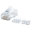 Intellinet RJ45 Modular Plugs,  Cat6A,  UTP,  2-prong,  for stranded wire,  15 &181; gold plated contacts,  80 pack