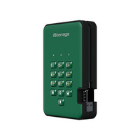 iStorage diskAshur 2 external hard drive 5000 GB Green