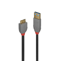 Lindy 36767 USB cable 2 m USB A Micro-USB B Black