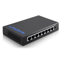 Linksys LGS108-UK network switch Unmanaged Gigabit Ethernet (10/100/1000) Black