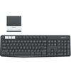 Logitech K375s keyboard RF Wireless + Bluetooth QWERTZ German Graphite, White