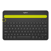 Logitech K480 mobile device keyboard QWERTY US International Black, Yellow Bluetooth