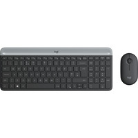 Logitech MK470 Slim Wireless Combo keyboard RF Wireless QWERTY US English Graphite,  Grey