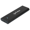 Manhattan M.2 NVMe SSD Enclosure,  USB-C Female Connection,  10 Gbps (USB 3.2 Gen 2),  UASP-compliant,  Aluminium,  Black,  Box