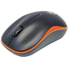 Manhattan Success Wireless Mouse,  Black/Orange,  1000dpi,  2.4Ghz (up to 10m),  USB,  Optical,  Three Button with Scroll Wheel,  USB micro receiver,  AA battery (included),  Low friction base,  Blister