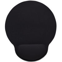 Manhattan Wrist-Rest Mouse Pad,  Gel,  non slip base,  Black