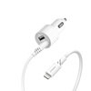 OtterBox Car Charger Bundle 2X USB A 12W + USB A-Lightning Cable 1M,  Cloud Dream White