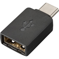 Plantronics 209505-01 cable interface/gender adapter USB-Type C USB-Type A Black