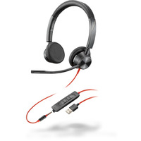 POLY 3325 Headset Head-band 3.5 mm connector USB Type-A Black