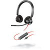 POLY Blackwire 3320 Headset Head-band Black, Red
