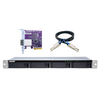 QNAP TL-R400S storage drive enclosure 2.5/3.5" HDD/SSD enclosure Black,  Grey