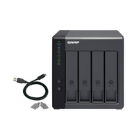 QNAP TR-004/4TB-RED storage drive enclosure 2.5/3.5"" HDD/SSD enclosure Black