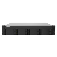 QNAP TS-832PXU NAS Rack (2U) Ethernet LAN Aluminium,  Black AL324