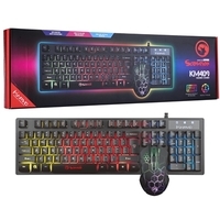 Scorpion KM409 7 Colour Rainbow LED USB Gaming Keyboard & Mouse Set