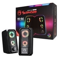 Scorpion SG-265 6W 2.0 Channel RGB LED USB Powered Gaming Speakers