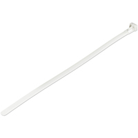 StarTech.com 100 Pack 10"" Reusable Cable Ties - White Releasable Nylon/Plastic Zip Tie - Resealable Adjustable Electrical/Network Cable Wraps/-40 to +85C Temp/94V-2 Fire & UL Rated TAA