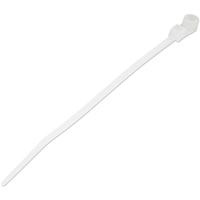 StarTech.com 100 Pack 4"" Cable Tie with Mounting Hole - Screw Mount Zip Tie - Small Nylon Tie Wraps w/Mountable Head - Screw Down Network Cable Ties Self Locking - UL/94V-2 Fire Rated TAA