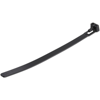 StarTech.com 100 Pack 6"" Reusable Cable Ties - Black Medium Releasable Nylon/Plastic Zip Tie - Resealable Adjustable Electrical/Network Cable Wraps/-40 to +85C Temp/94V-2 Fire & UL Rated TAA