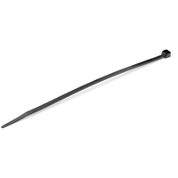 StarTech.com 100 Pack 8"" Cable Ties - Black Large Nylon/Plastic Zip Tie - Adjustable Electrical/Network Cable Wraps/-40 to +85C Temp/94V-2 Fire & UL Rated TAA
