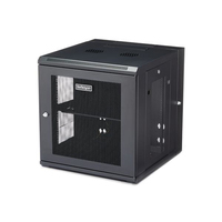 StarTech.com 12U 19" Wall Mount Network Cabinet - 20" Deep 4 Post Hinged Locking IT Computer Equipment Enclosure w/Shelf - Flexible Vented Switch Depth Data Rack Cisco 3850,  2960 Series