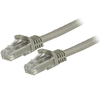 StarTech.com 1.5m CAT6 Ethernet Cable - Grey CAT 6 Gigabit Ethernet Wire -650MHz 100W PoE++ RJ45 UTP Category 6 Network/Patch Cord Snagless w/Strain Relief Fluke Tested UL/TIA Certified