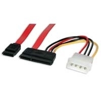 StarTech.com 18 inch Serial ATA Data Cable with LP4 Adapter