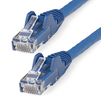 StarTech.com 1m CAT6 Ethernet Cable - LSZH (Low Smoke Zero Halogen) - 10 Gigabit 650MHz 100W PoE RJ45 10GbE UTP Network Patch Cord Snagless with Strain Relief - Blue,  CAT 6,  ETL Verified,  24AWG