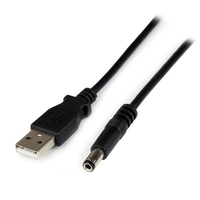 StarTech.com 1m USB A - 5.5mm DC