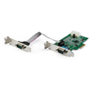 StarTech.com 2-port PCI Express RS232 Serial Adapter Card - PCIe RS232 Serial Host Controller Card - PCIe to Serial DB9 - 16950 UART - Low Profile Expansion Card - Windows,  macOS,  Linux