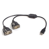 StarTech.com 2 Port USB to RS232 Serial DB9 Adapter Cable