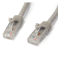 StarTech.com 2m Gray Gigabit Snagless RJ45 UTP Cat6 Patch Cable - 2 m Patch Cord