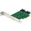 StarTech.com 3-Port M.2 SSD (NGFF) Adapter Card - 1 x PCIe (NVMe) M.2,  2 x SATA III M.2 - PCIe 3.0